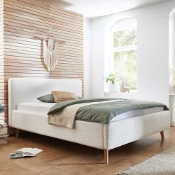 Komfortbetten|Polsterbetten*Pharao24 Polster Bett Cremeweiß Uarte