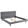 Pharao24 Polster Bett Hellgrau Ebruar> Doppelbetten|Polsterbetten