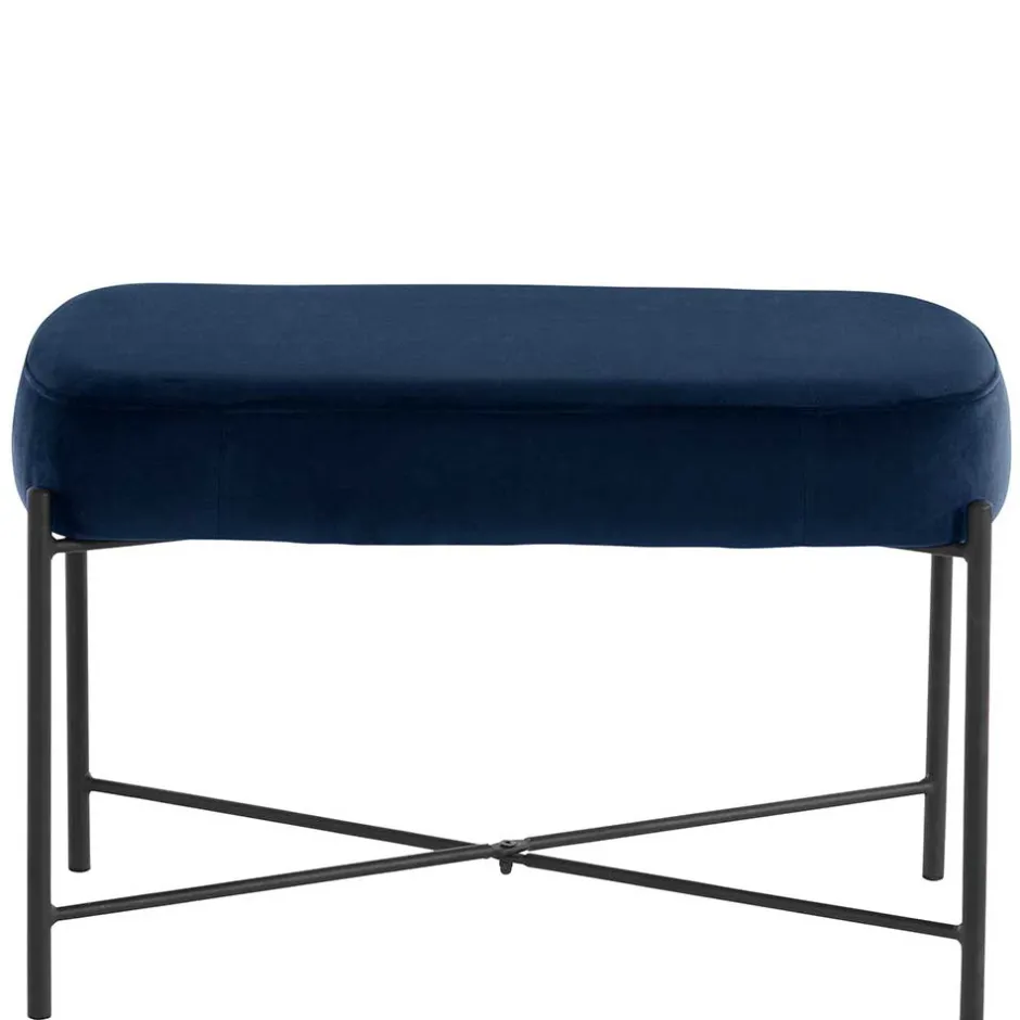 Pharao24 Polsterbank Samt Blau Veromica> Küchenbank|Sitzbänke