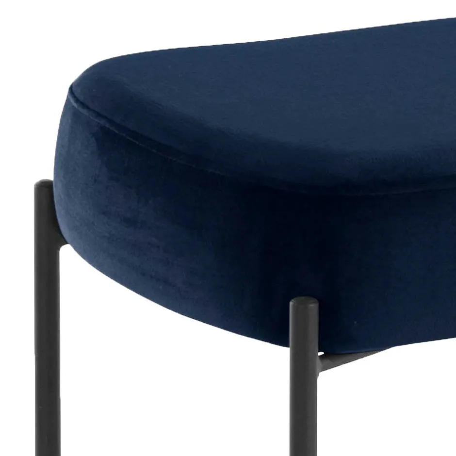 Pharao24 Polsterbank Samt Blau Veromica> Küchenbank|Sitzbänke