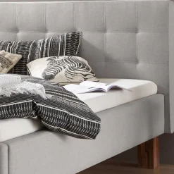 Doppelbetten|Polsterbetten*Pharao24 Polsterbett Grau Luenas