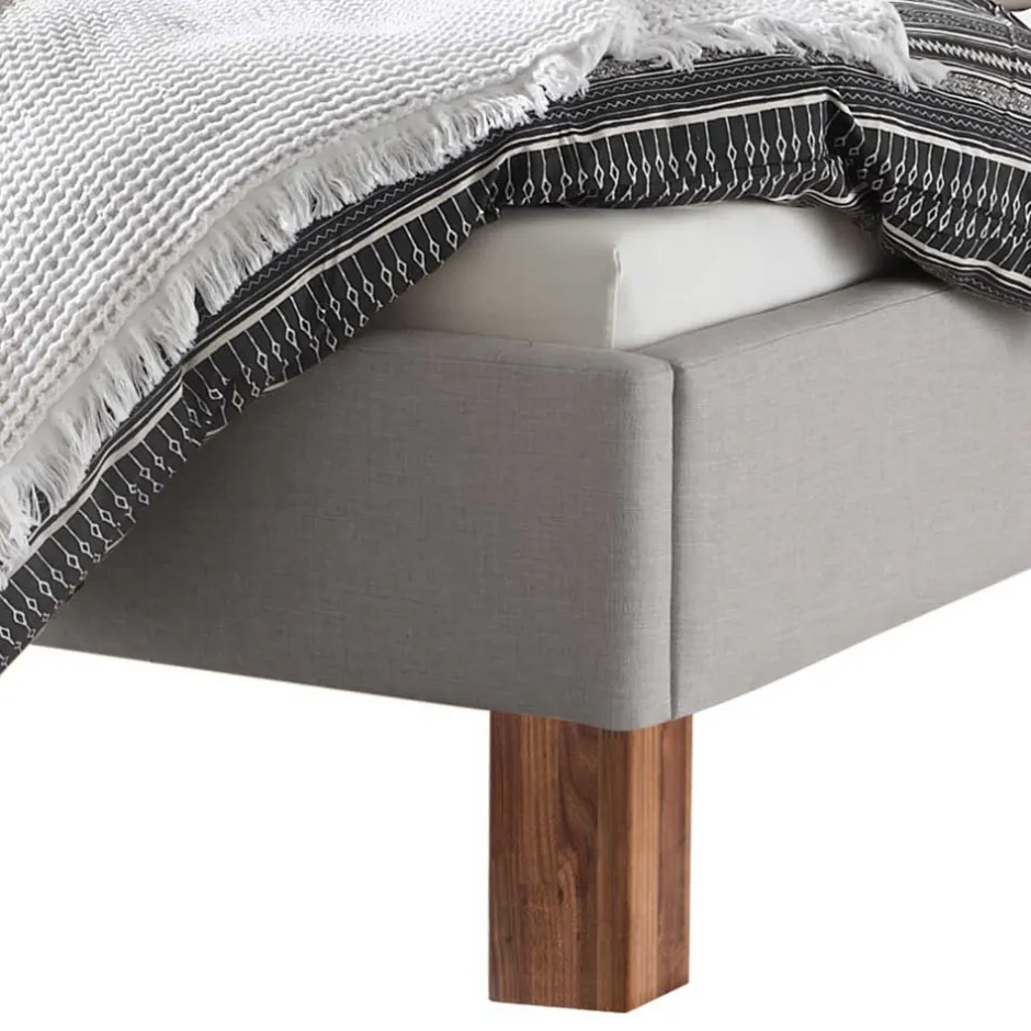 Doppelbetten|Polsterbetten*Pharao24 Polsterbett Grau Luenas