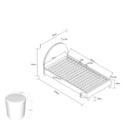 Einzelbetten|Polsterbetten*Pharao24 Polsterbett weiß Vanotti