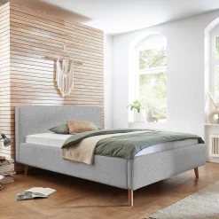 Komfortbetten|Polsterbetten*Pharao24 Polsterbetten Grau Ghaz