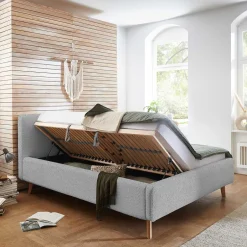 Komfortbetten|Polsterbetten*Pharao24 Polsterbetten Grau Ghaz