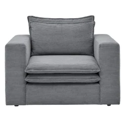 Pharao24 Polstersessel Anthrazit Cord Eltusa><noscript><img width=