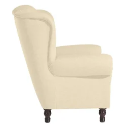 Ohrensessel*Pharao24 Polstersessel Beige Vintage Catjana