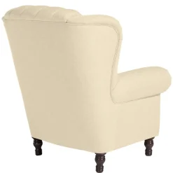 Ohrensessel*Pharao24 Polstersessel Beige Vintage Catjana