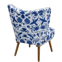 Pharao24 Polstersessel blau weiß Milan><noscript><img width=