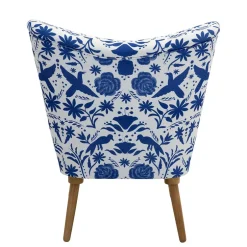 Pharao24 Polstersessel blau weiß Milan><noscript><img width=