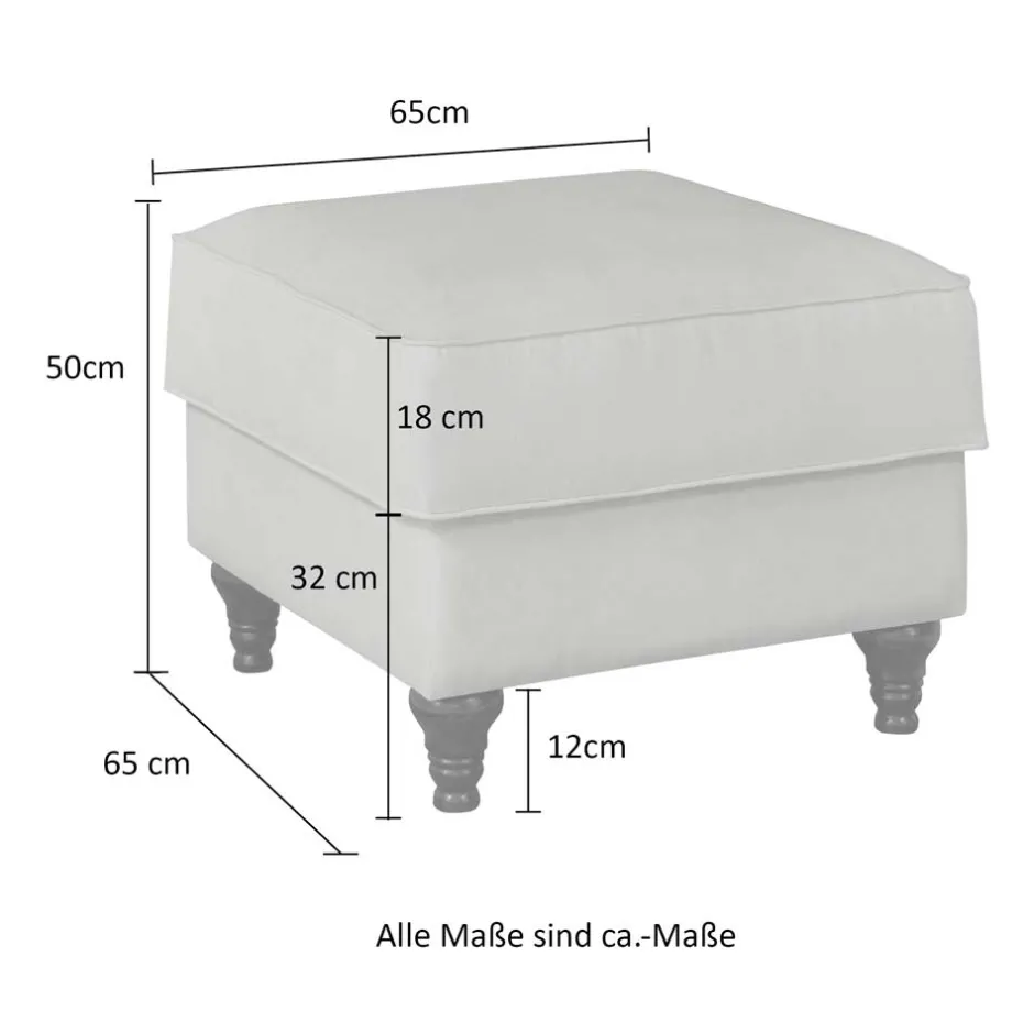 Polstermöbel|Wohnzimmer Sessel*Pharao24 Polstersessel mit Hocker Mallorca