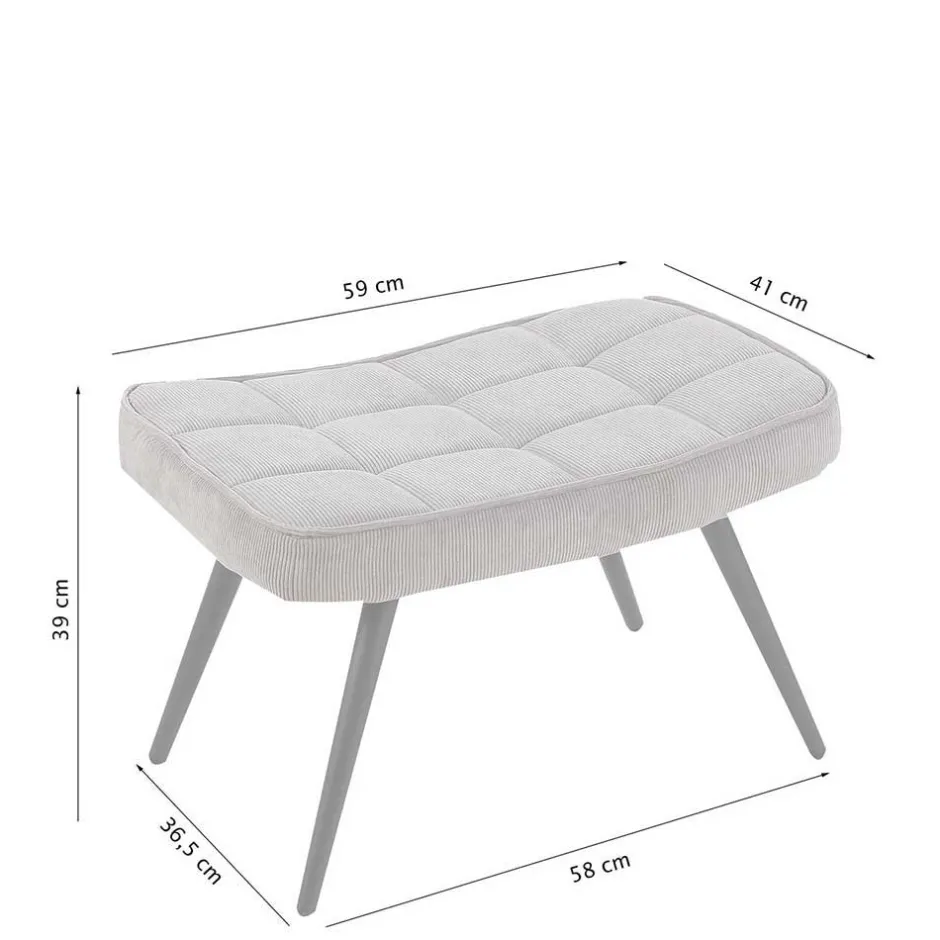 Pharao24 Polstersessel mit Hocker Dalicia> Relaxsessel