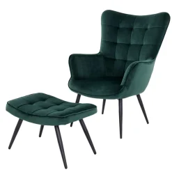 Relaxsessel*Pharao24 Polstersessel mit Hocker Cadylica