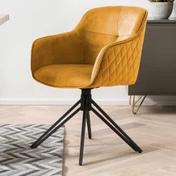 Armlehnstühle*Pharao24 Polsterstuhl Esszimmer drehbar Artiga