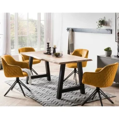 Armlehnstühle*Pharao24 Polsterstuhl Esszimmer drehbar Artiga