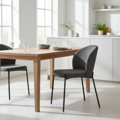 Pharao24 Polsterstuhl Set Anthrazit Maximo> Küchenstühle|Esszimmerstühle