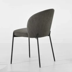 Pharao24 Polsterstuhl Set Anthrazit Maximo><noscript><img width=