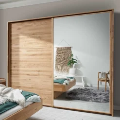 Massivholzmöbel|Schiebetürenschränke*Pharao24 Premium Schwebetürenschrank Fatous