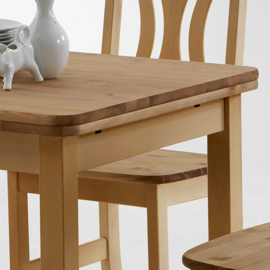 Pharao24 Quadratischer Esstisch Chiloena> Küchentisch|Massivholztische