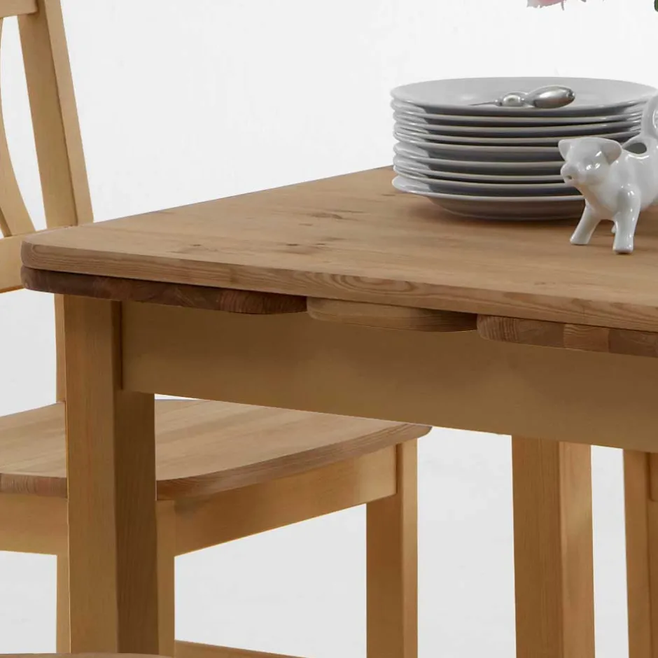 Pharao24 Quadratischer Esstisch Chiloena> Küchentisch|Massivholztische