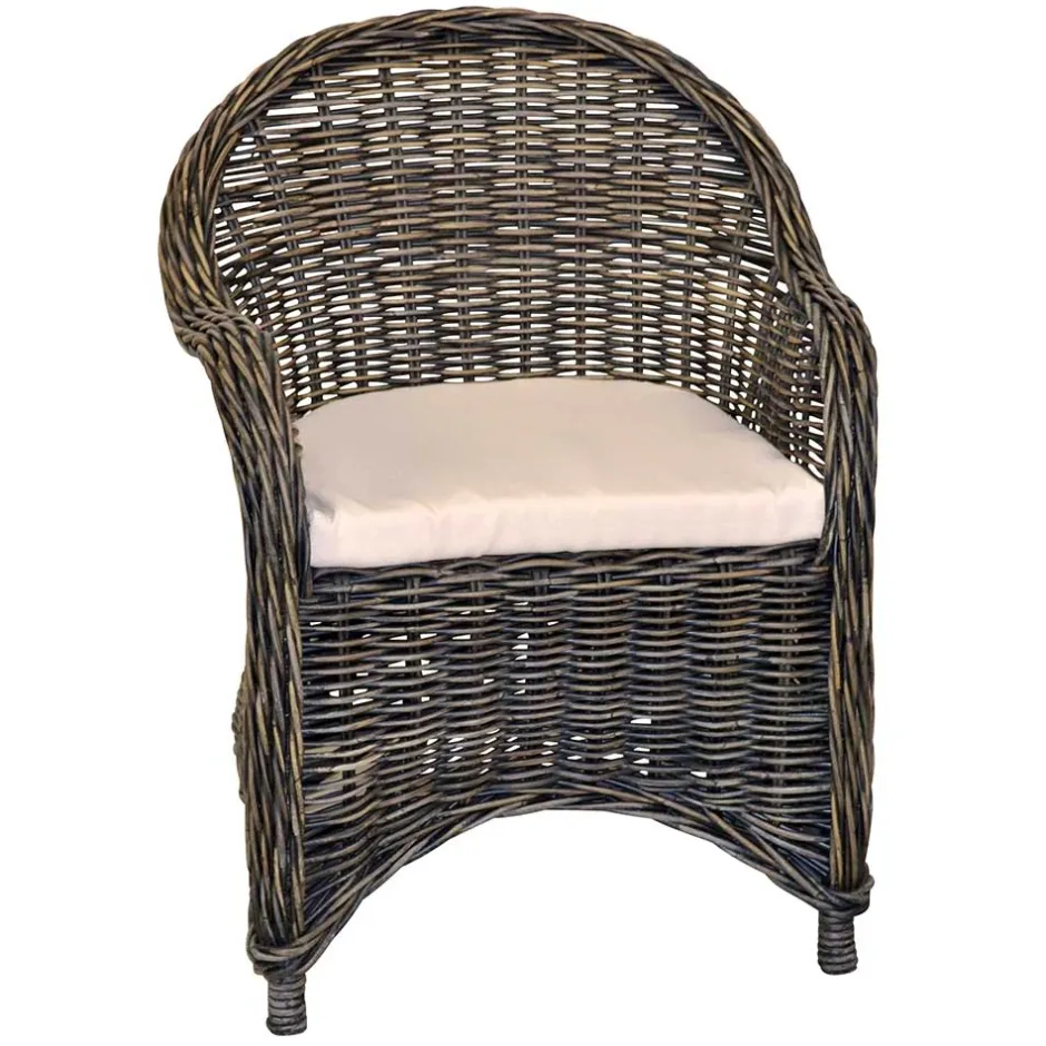 Pharao24 Rattan Einzelsessel Loris> Wohnzimmer Sessel