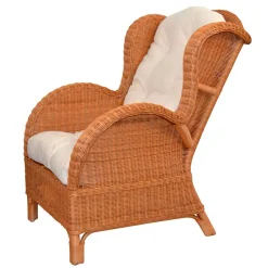Wohnzimmer Sessel|Ohrensessel*Pharao24 Rattan Ohrensessel Libria