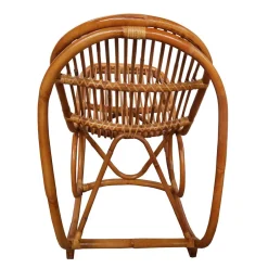 Wohnzimmer Sessel*Pharao24 Rattan Schaukelstuhl Imparacta