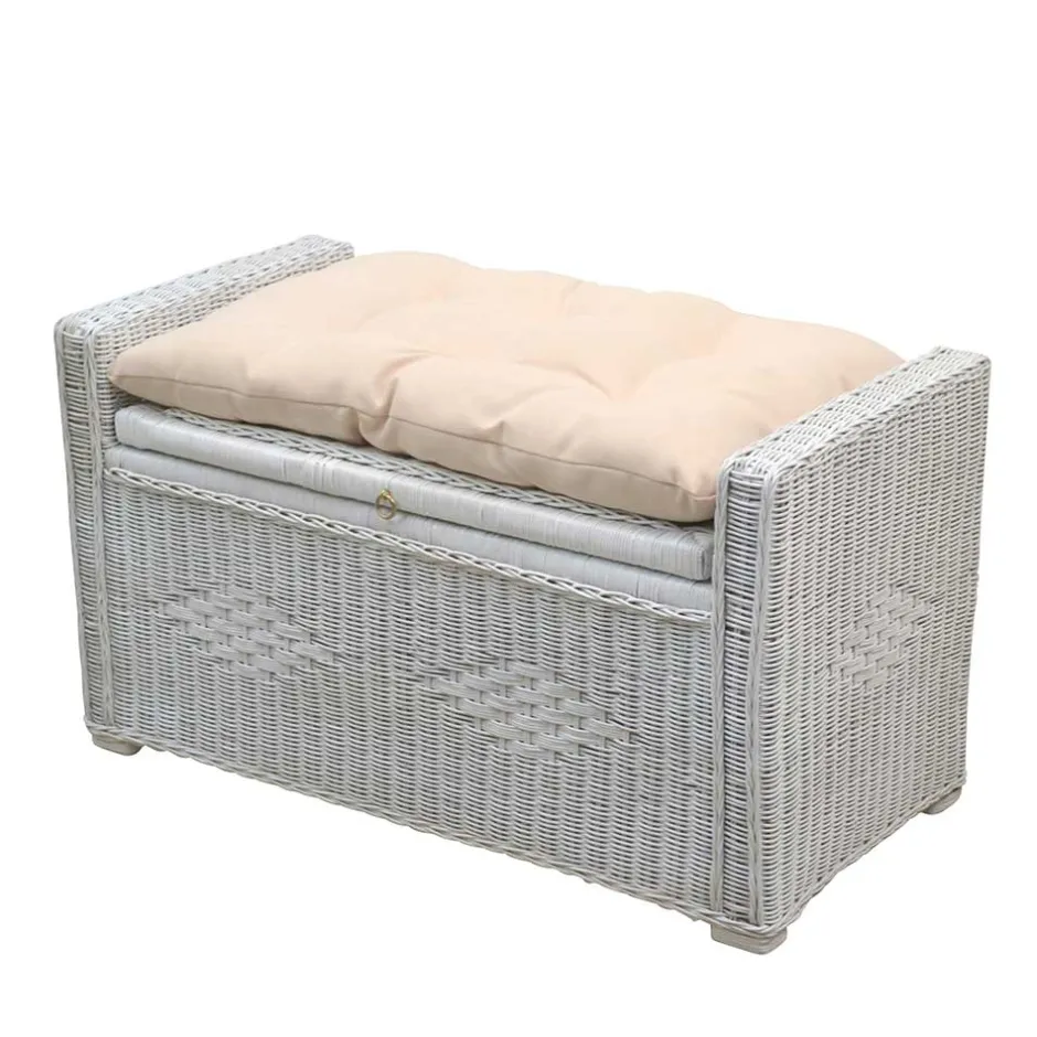 Pharao24 Rattan Sitztruhe Drikes> Truhen