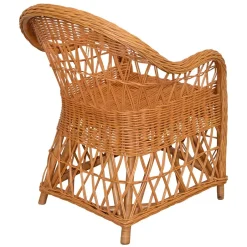 Wohnzimmer Sessel*Pharao24 Rattansessel Honigfarben Swington