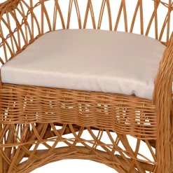 Wohnzimmer Sessel*Pharao24 Rattansessel Honigfarben Swington