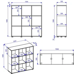 Wohnzimmerregale|Standregale*Pharao24 Raumteiler Omnus
