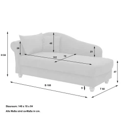 Pharao24 Recamiere Valnut><noscript><img width=