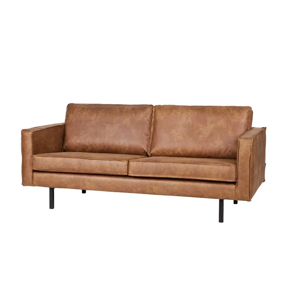 Polstermöbel|Wohnzimmercouch*Pharao24 Recycling Leder Sofa Ulada