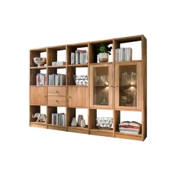 Pharao24 Regalkombination mit Glastüren Dascalo> Raumteiler|Regalwände