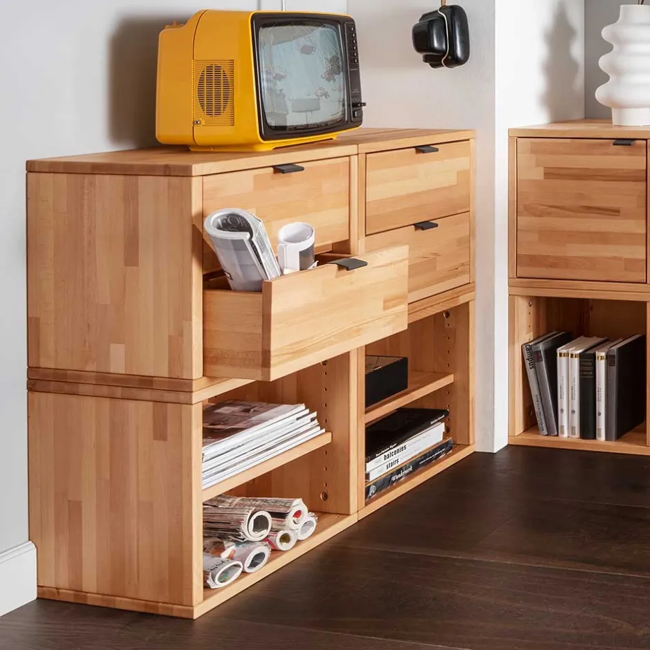 Pharao24 Regalwürfel Sanuel> Massivholzregale|Regalwürfel