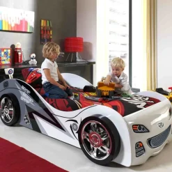 Kinderbetten*Pharao24 Rennautobett Petrol