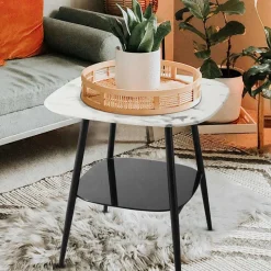 Telefontische|Glastische*Pharao24 Retro Beistelltisch Spint