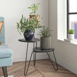 Beistelltische|Telefontische*Pharao24 Retro Blumentisch Bacanova