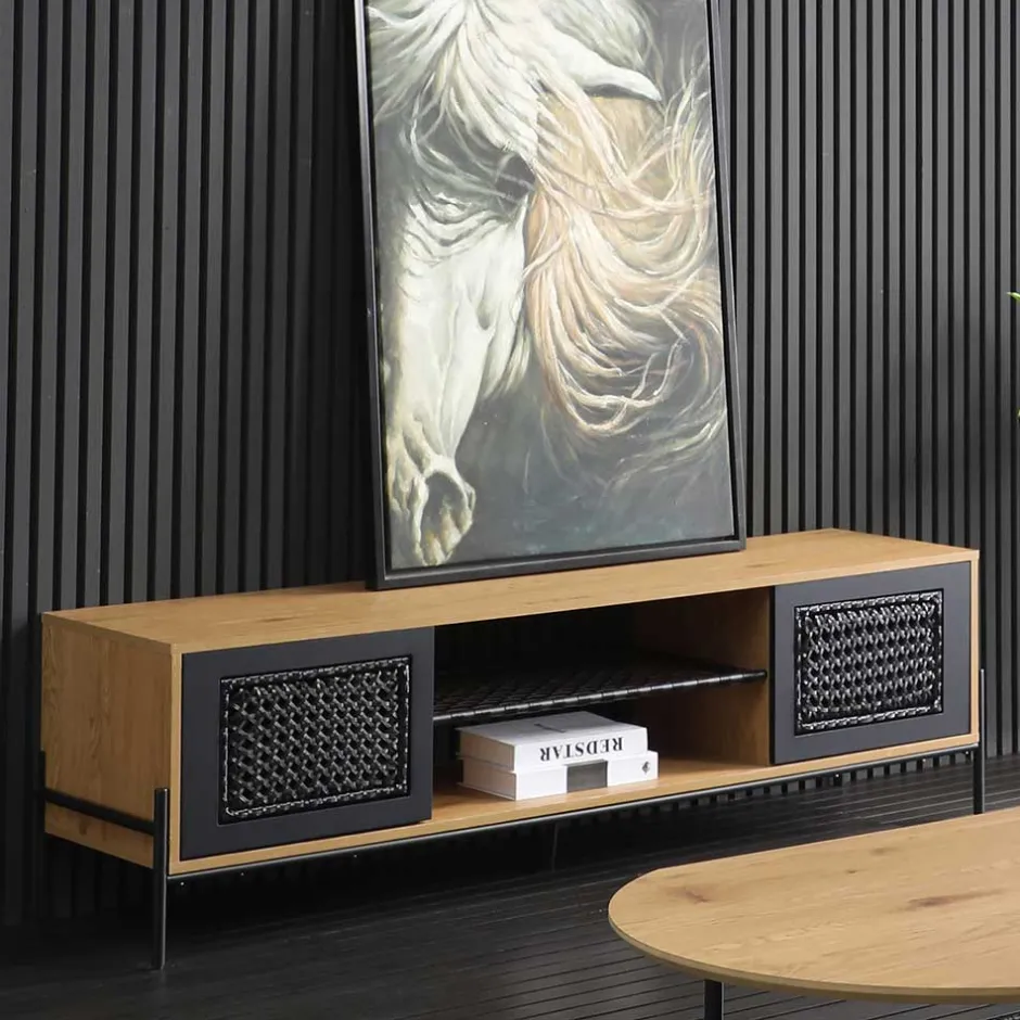 Pharao24 Retro Design Lowboard Rosdon> Fernsehkommoden