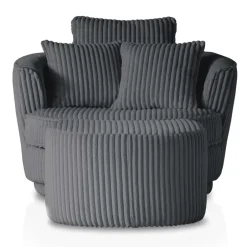 Pharao24 Retro Drehsessel mit Hocker Tresema><noscript><img width=