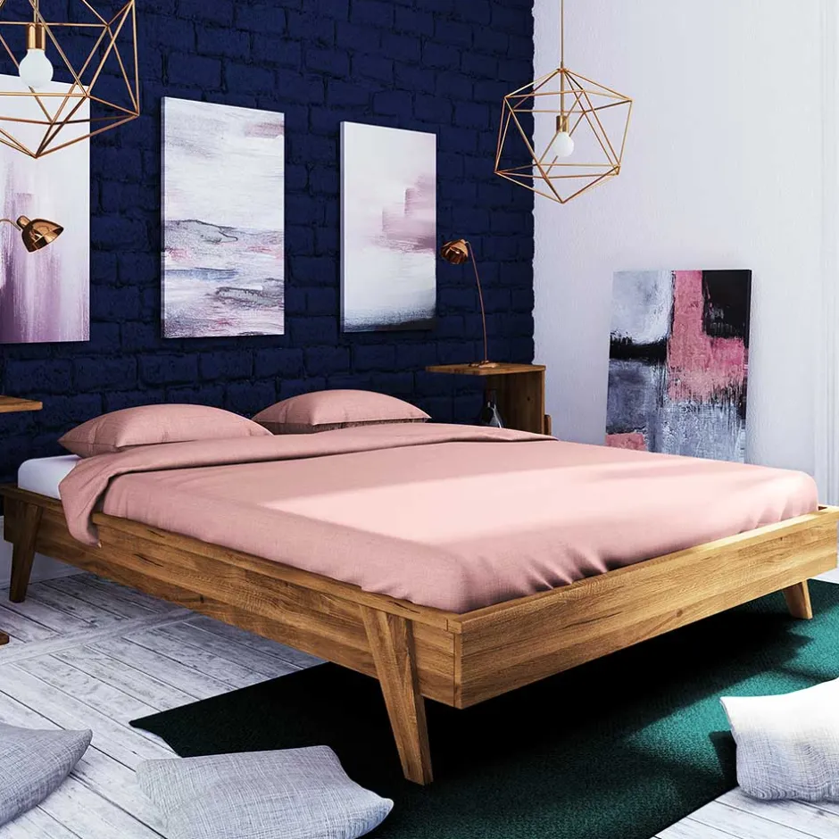 Pharao24 Retro Massivholzbett Carilla> Doppelbetten|Massivholzbetten