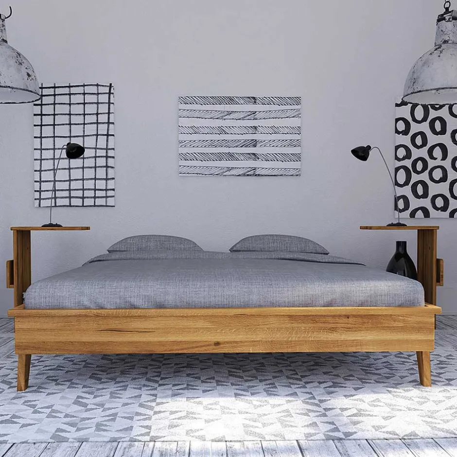 Pharao24 Retro Massivholzbett Carilla> Doppelbetten|Massivholzbetten