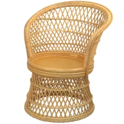 Wohnzimmer Sessel*Pharao24 Retro Rattan Sessel Adendro