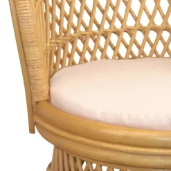 Wohnzimmer Sessel*Pharao24 Retro Rattan Sessel Adendro
