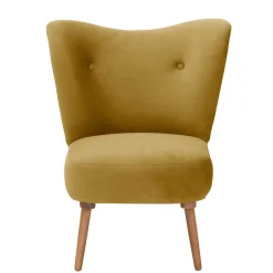 Wohnzimmer Sessel*Pharao24 Retro Sessel gelb Pestrov