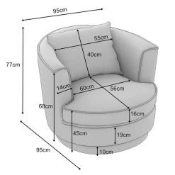 Pharao24 Retro Stil Drehsessel Tresema><noscript><img width=