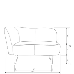 Pharao24 Retro Stil Lounge Sofa Akstinio><noscript><img width=