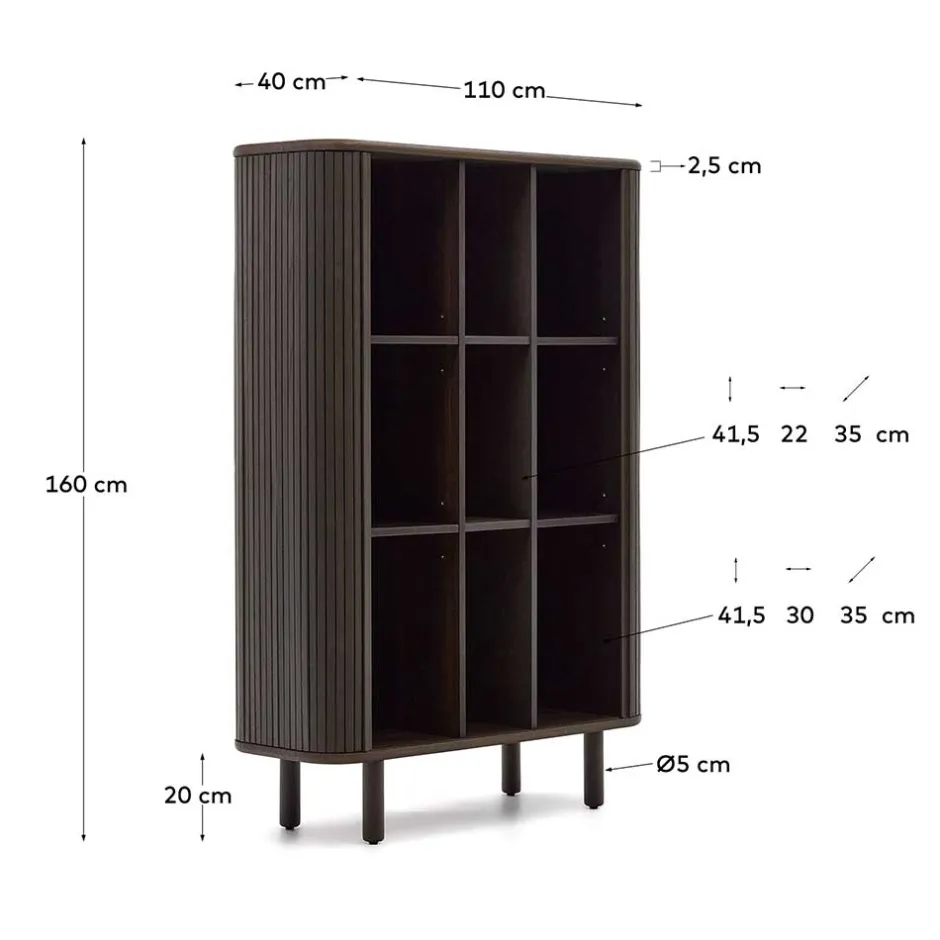 Pharao24 Retrostil Highboard Sirium> Wohnzimmervitrinen