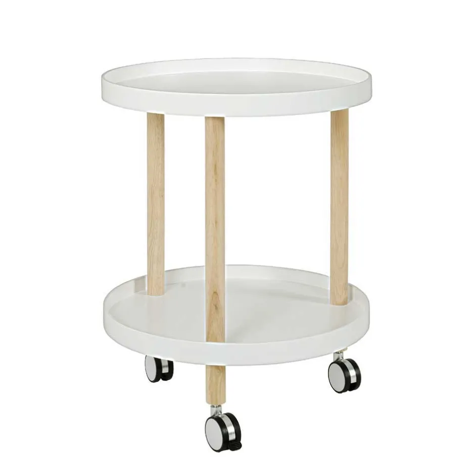 Telefontische*Pharao24 Rollbarer Beistelltisch Pascan