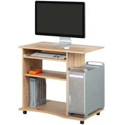 Schreibtische*Pharao24 Rollbarer Computertisch Voine